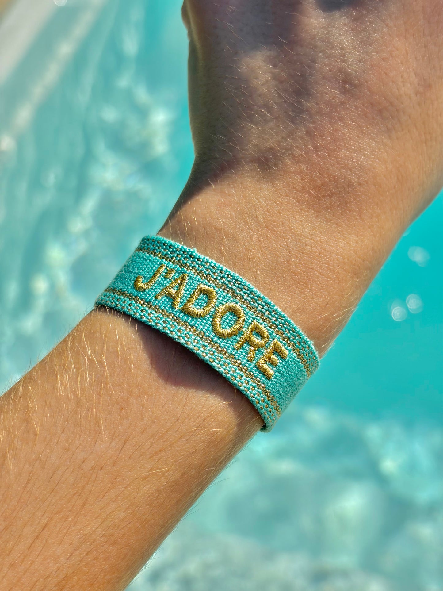 Bracelet « J’adore » turquoise