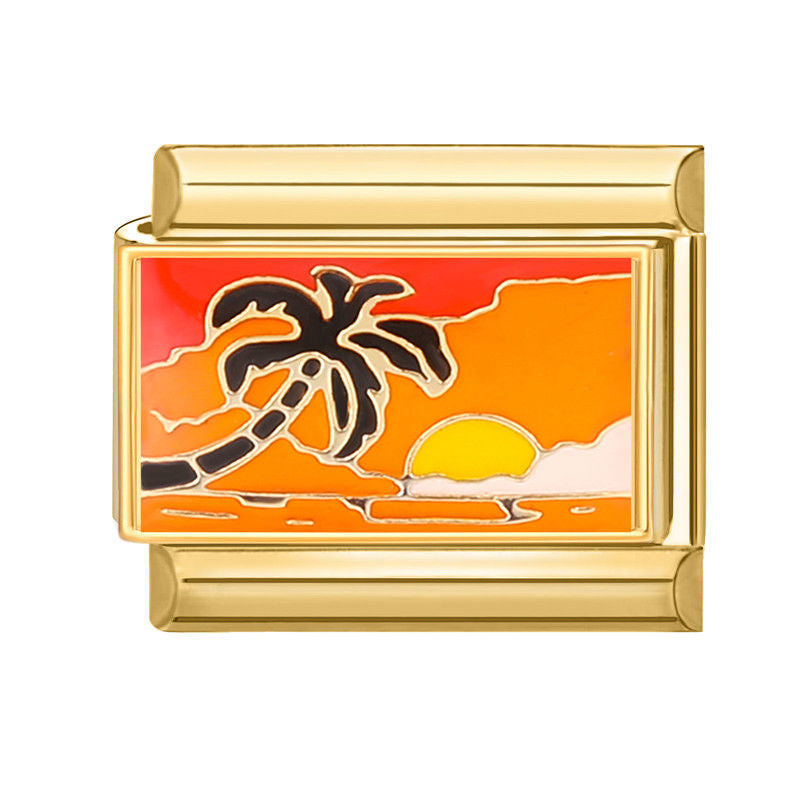 Sunset palm