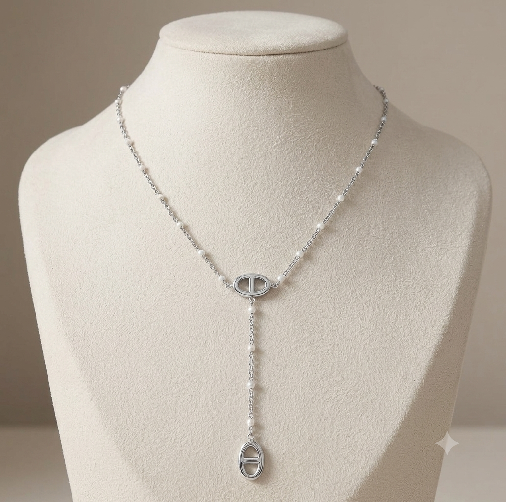 Collier Perla argenté