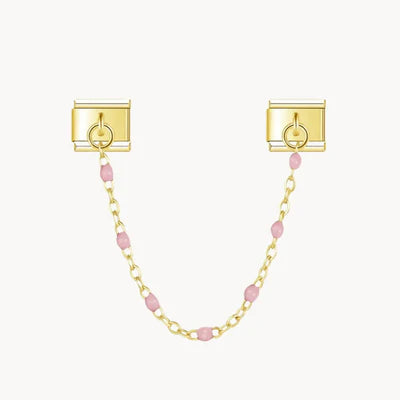 Pendentif chaîne rose