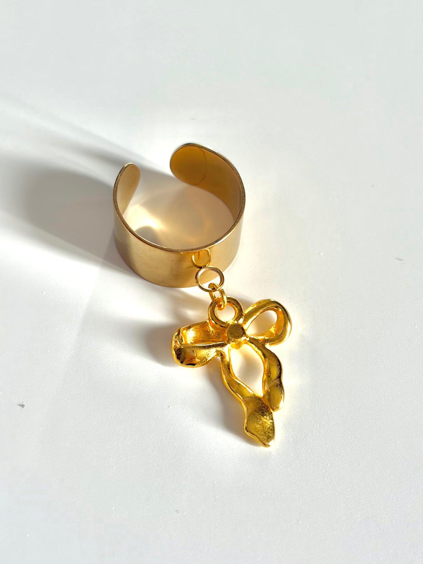 Duo jonc et bague breloque Lina