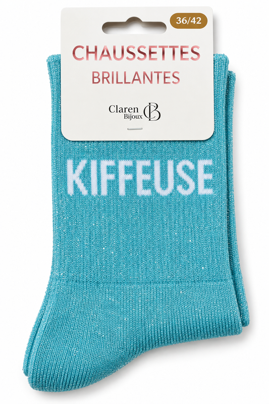 Chaussettes à paillettes Kiffeuse