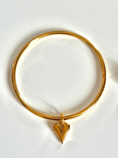 Duo jonc et bague breloque Célia