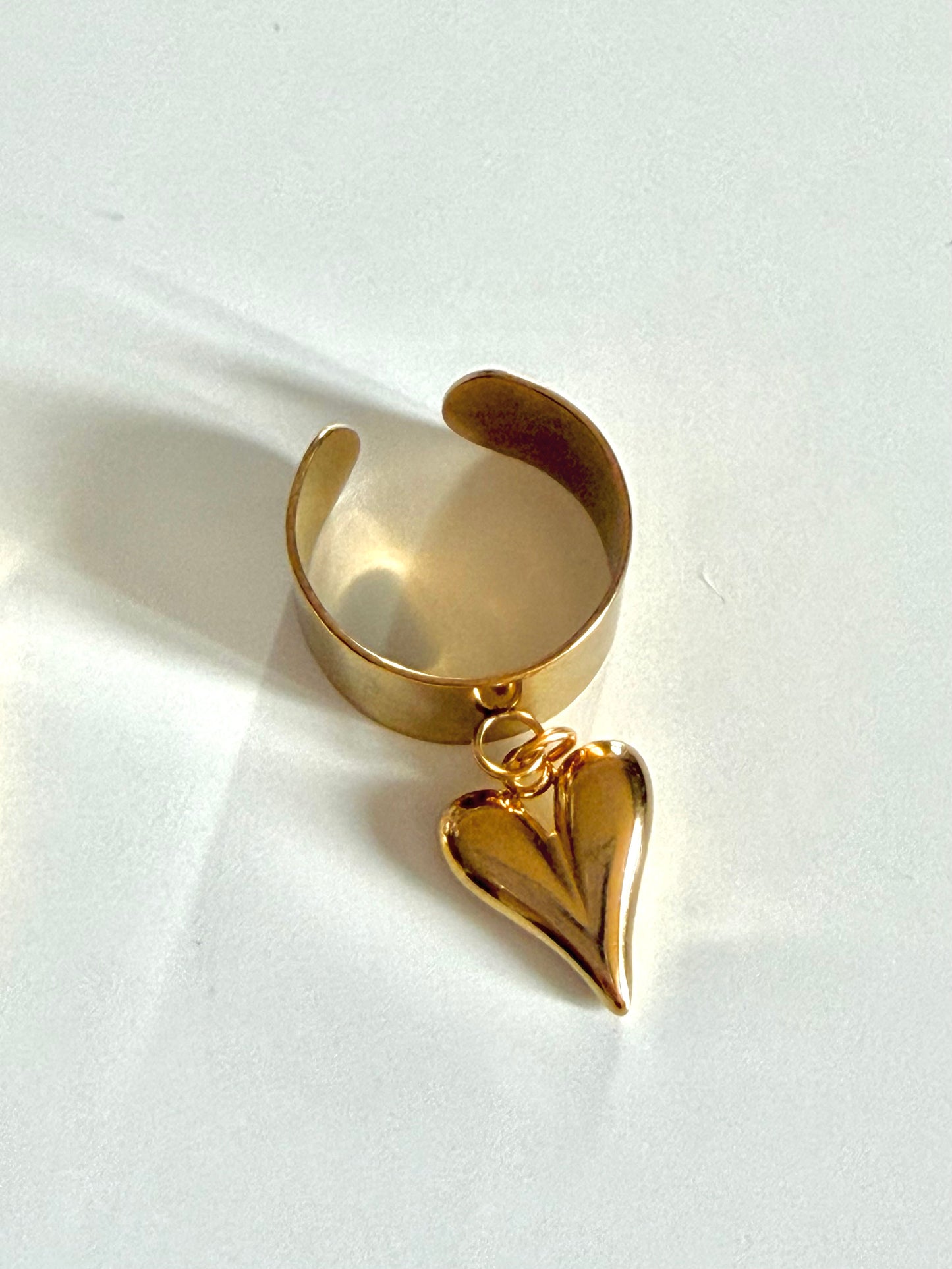 Duo jonc et bague breloque Célia