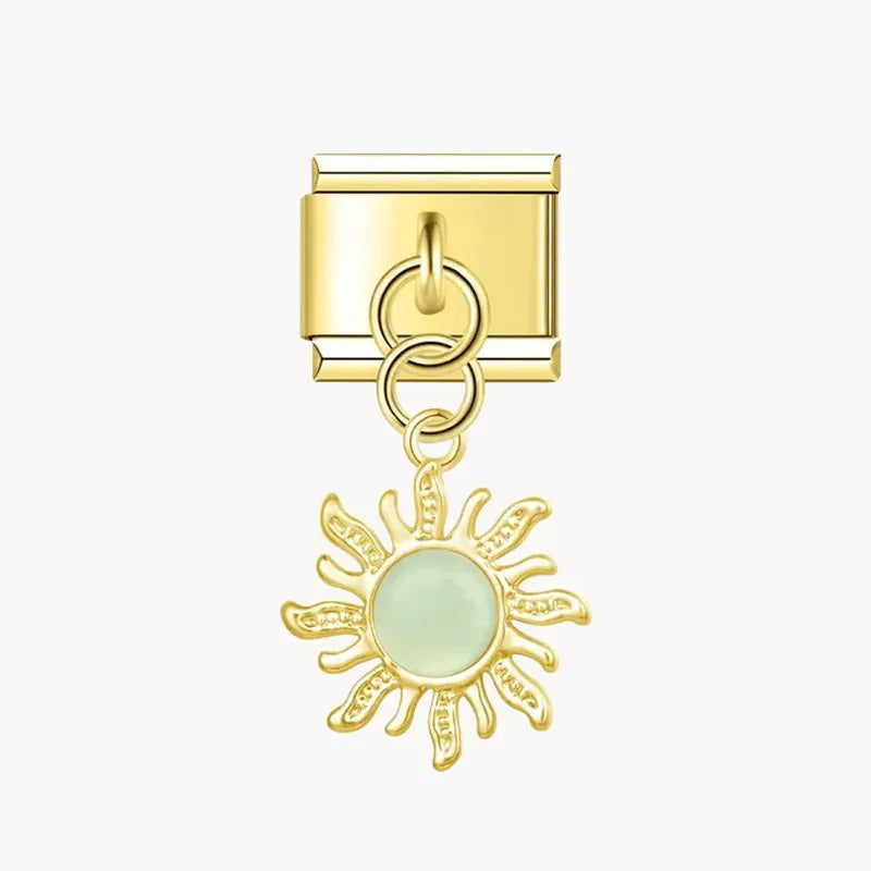Pendentif soleil avec pierre
