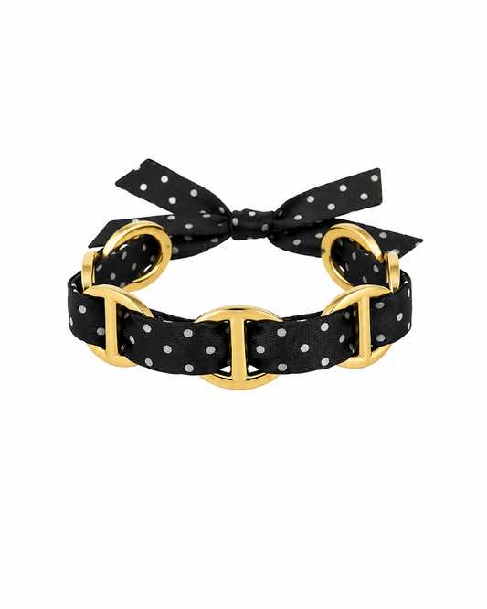 Bracelet Polka noir