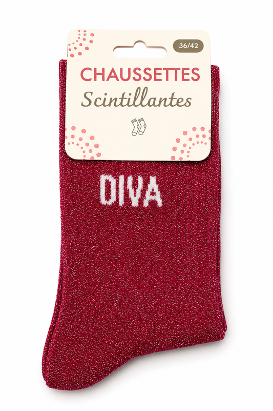 Chaussettes à paillettes Diva