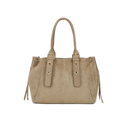 Sac cabas XL Amaya suédine - Taupe