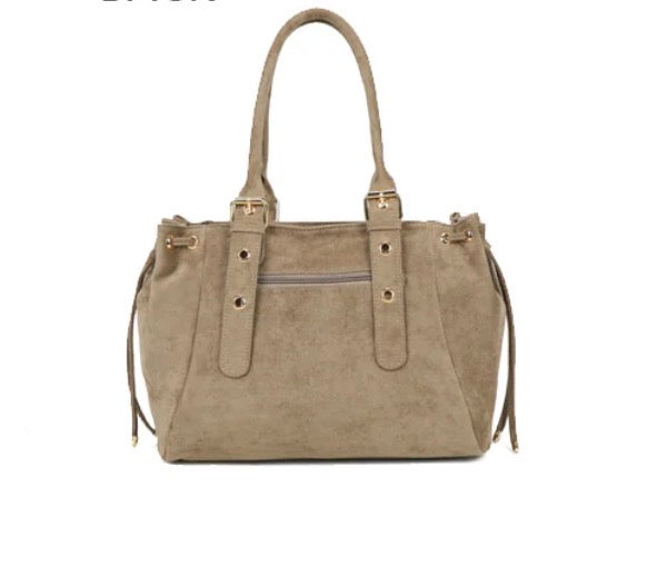 Sac cabas XL Amaya suédine - Taupe
