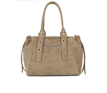 Sac cabas XL Amaya suédine - Taupe