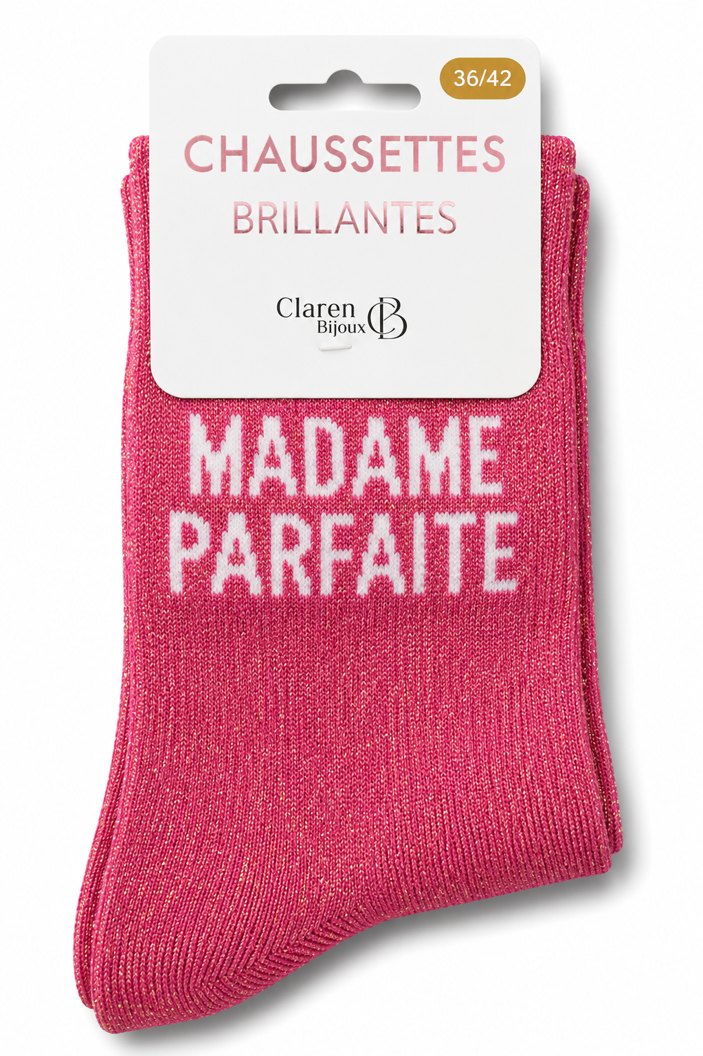 Chaussettes à paillettes Madame parfaite