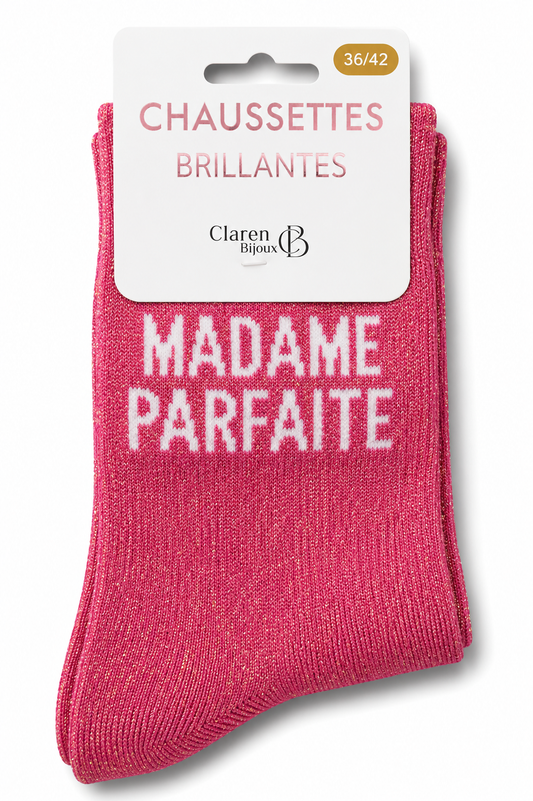 Chaussettes à paillettes Madame parfaite