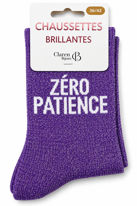 Chaussettes à paillettes Zéro patience