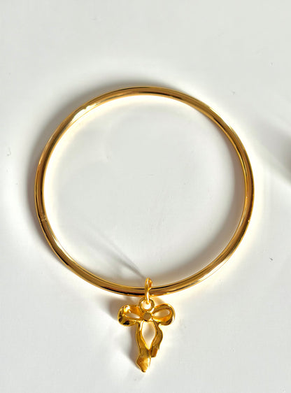 Duo jonc et bague breloque Lina