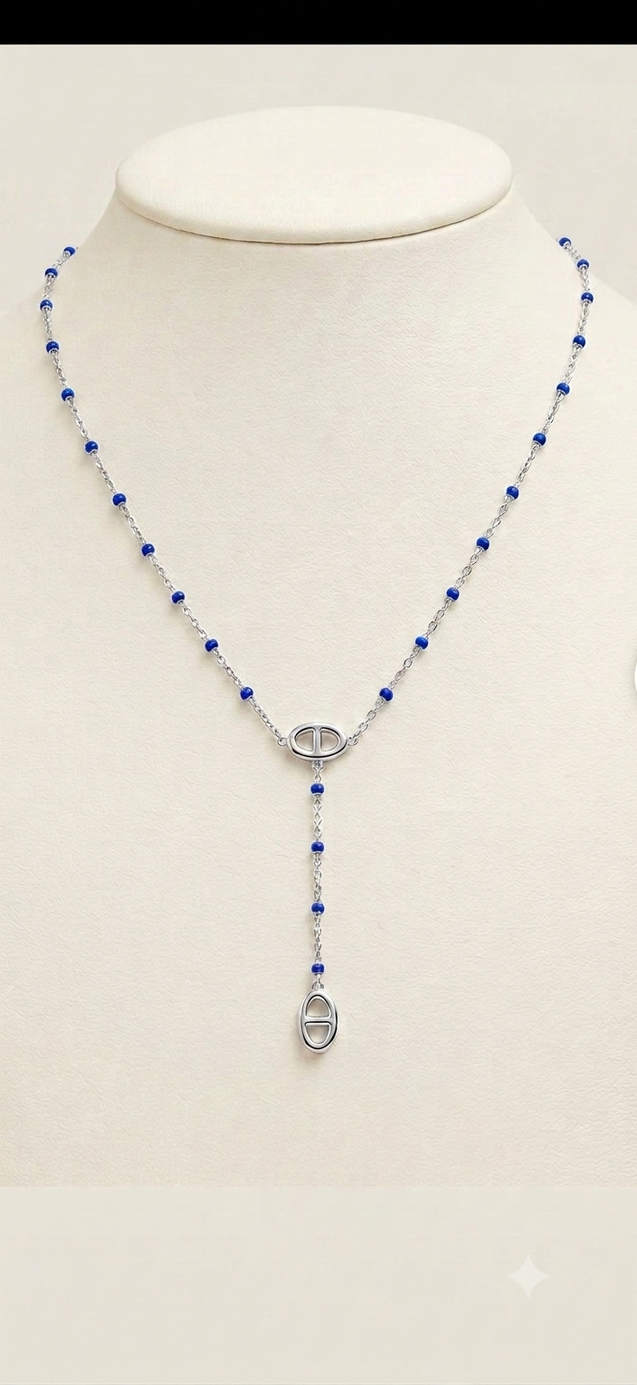 Collier Perla argenté
