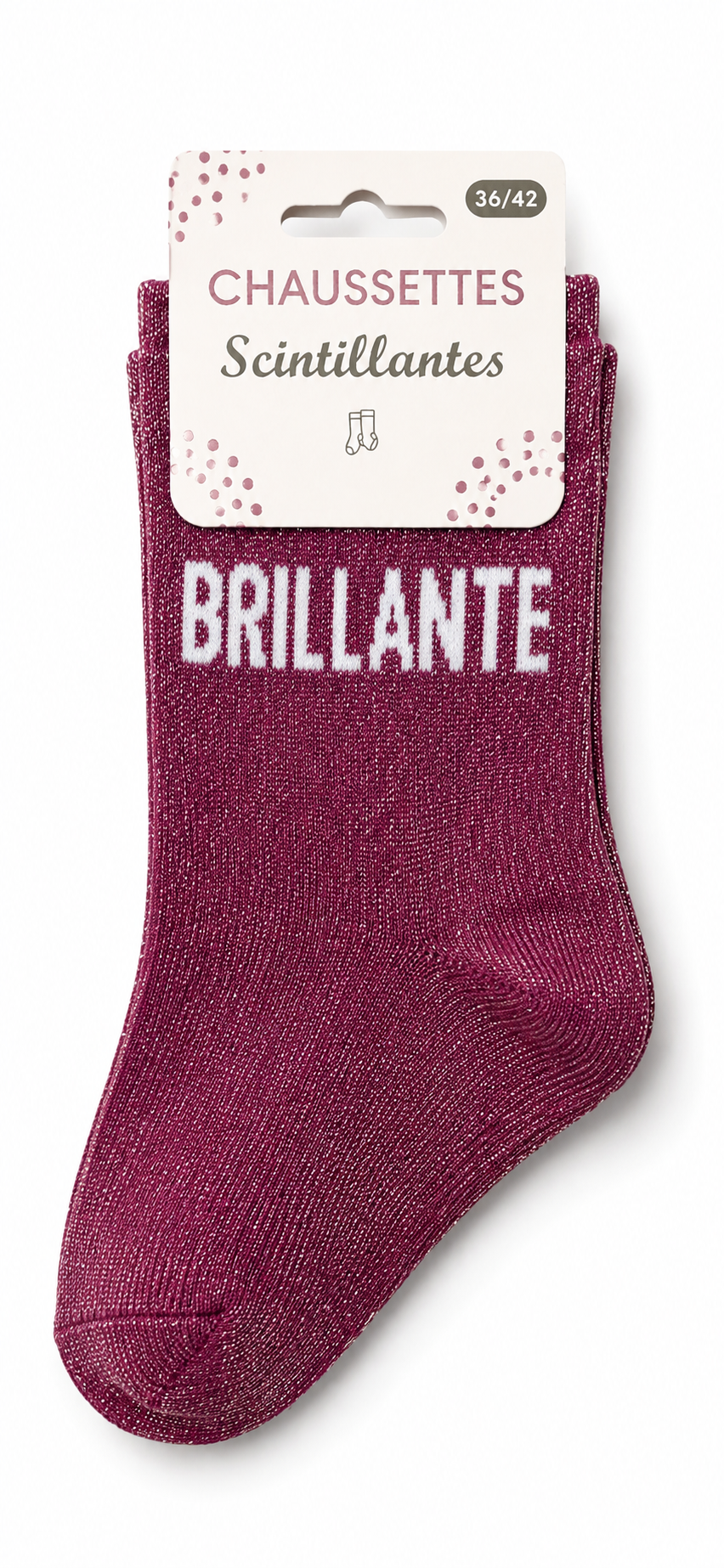 Chaussettes à paillettes Brillante