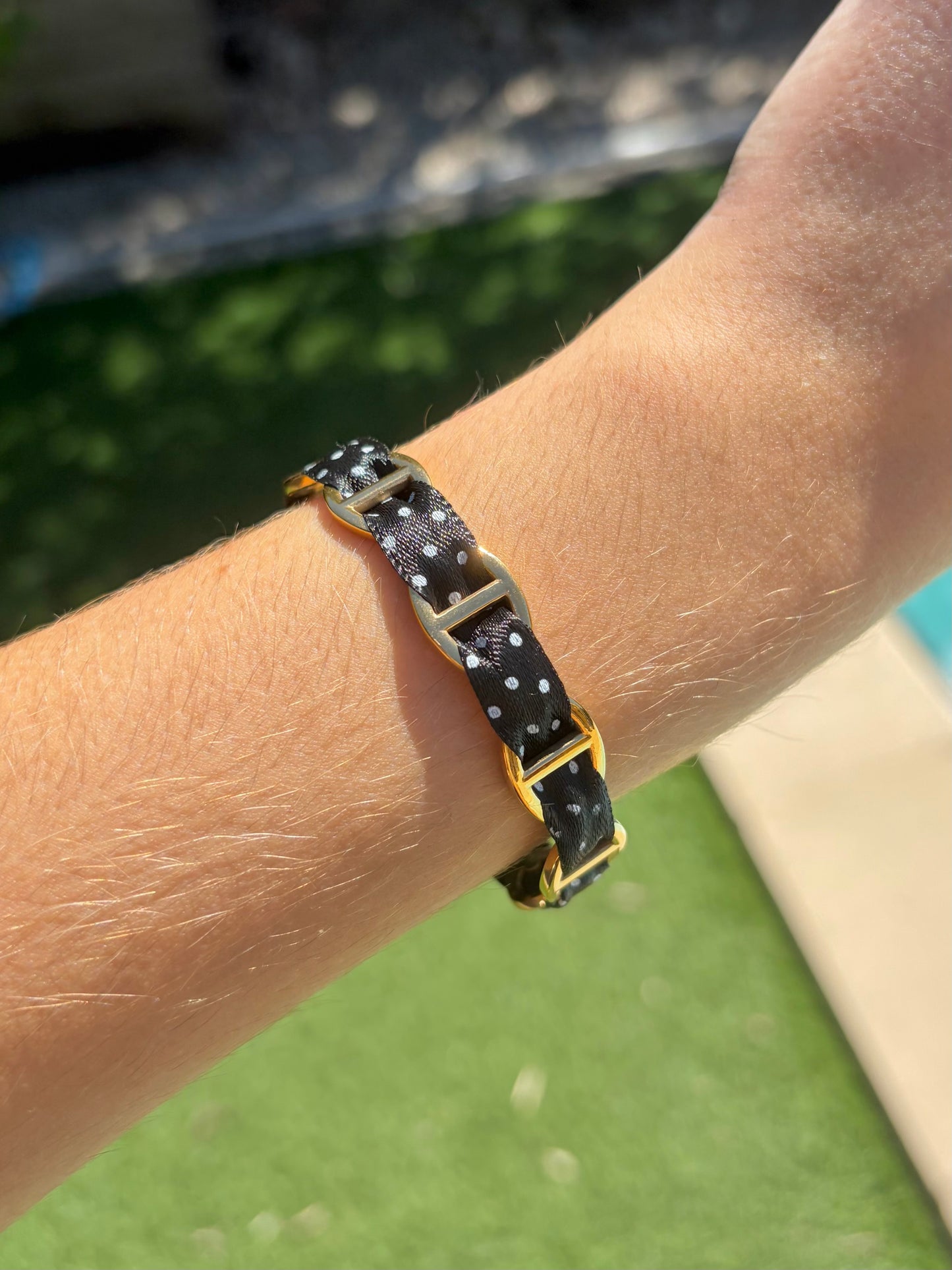 Bracelet Polka noir