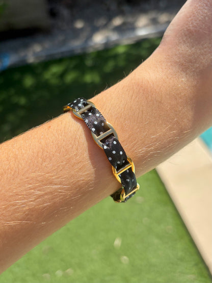 Bracelet Polka noir