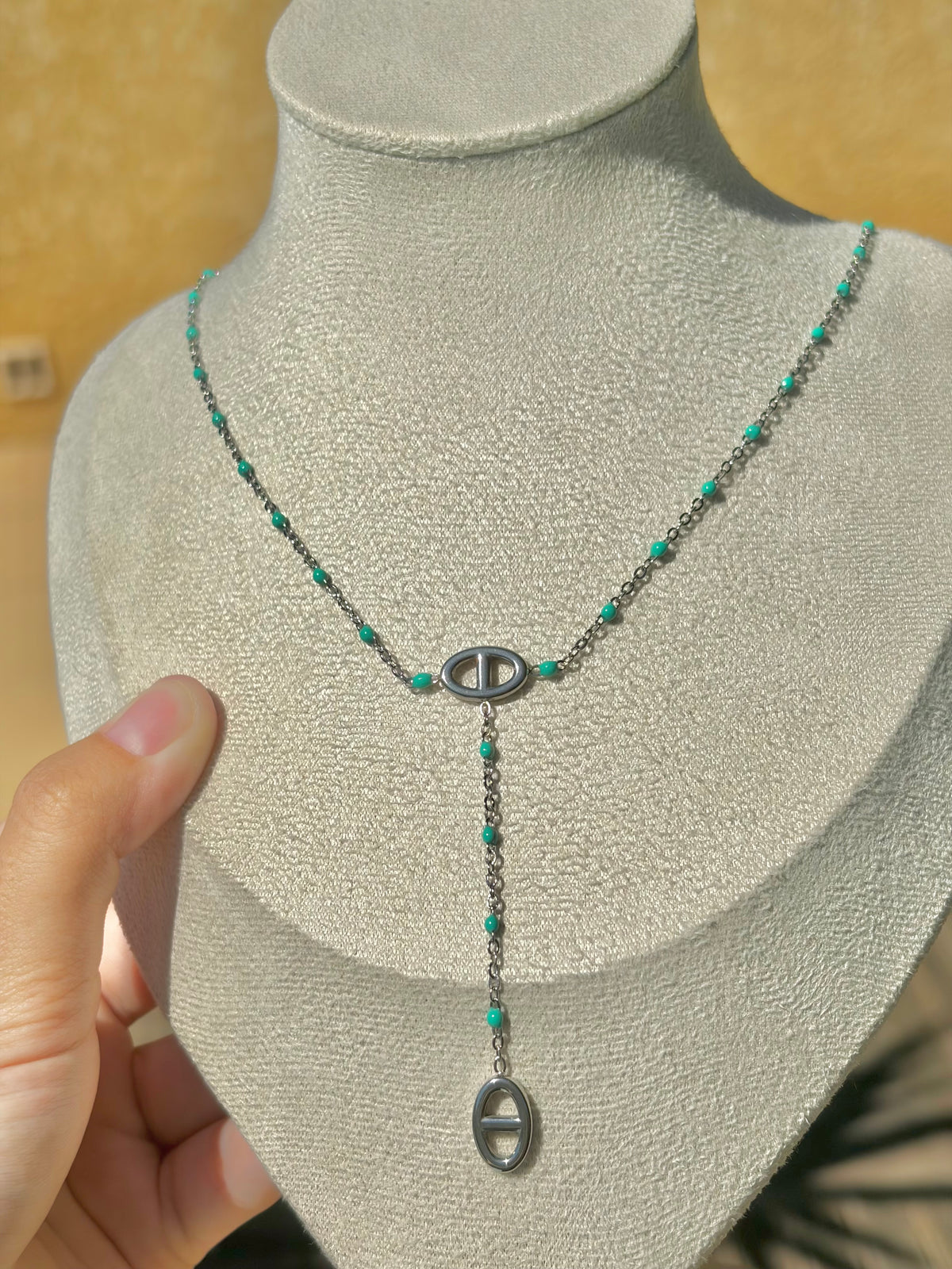 Collier Perla argenté
