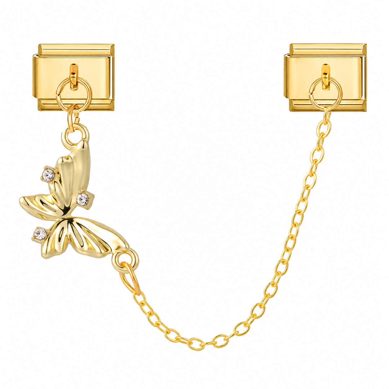 Chaine papillon strass