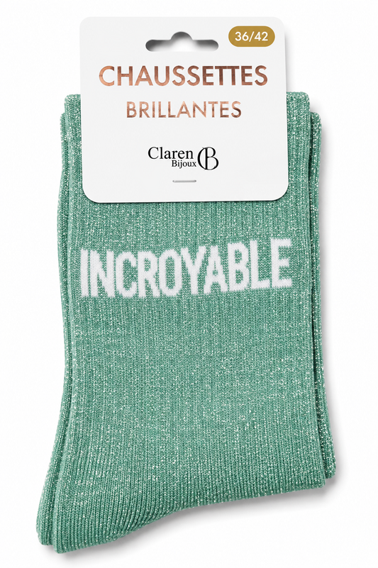 Chaussettes à paillettes Incroyable