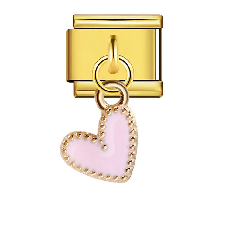 Pendentif coeur rose