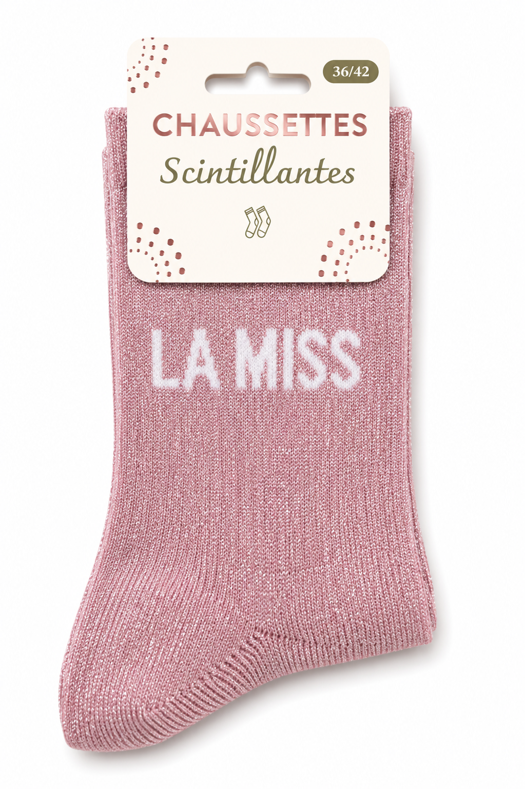 Chaussettes à paillettes La miss
