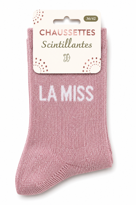 Chaussettes à paillettes La miss