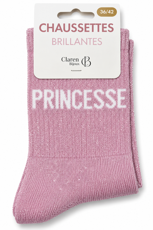Chaussettes à paillettes Princesse