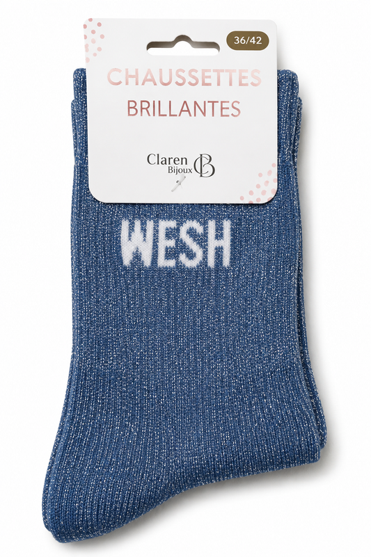 Chaussettes à paillettes Wesh