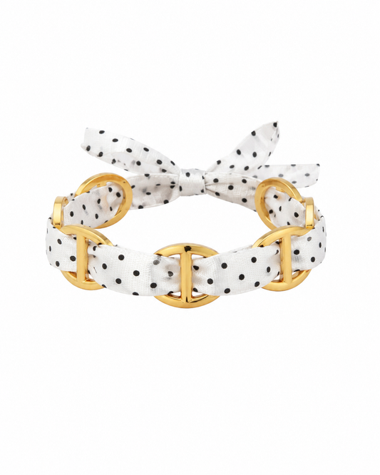 Bracelet Polka blanc