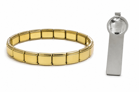 Bracelet charms italiens + outil